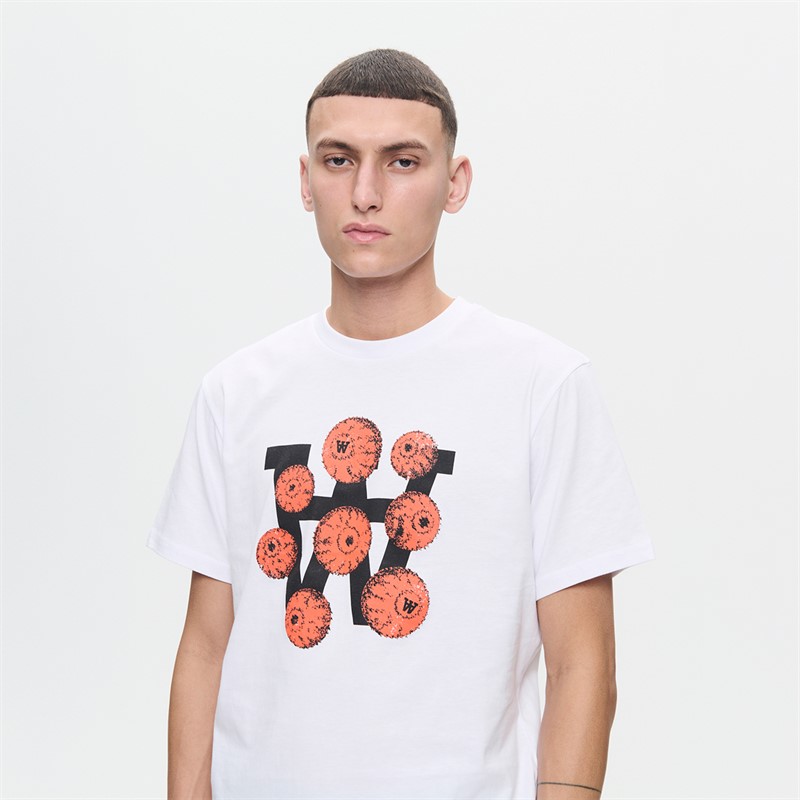 Wood Wood Herre Ace Eyes T-shirt Hvid